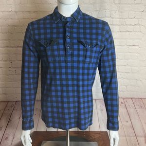 Polo Ralph Lauren Size Large Long Sleeve Half Button Down Polo Shirt